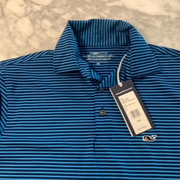 Vineyard vibes Sankaty polo, size XS, Blue Depth/keel blue, NWT - Picture 2 of 7